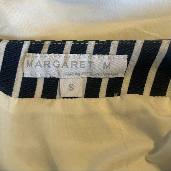 Margaret M Women’s Navy White Striped Pencil Skirt Size Small - Picture 3 of 11